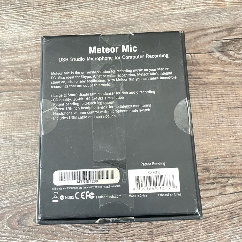 Samson Meteor Mic USB Studio Microphone for Computer Recording New Open Box - Picture 3 of 8